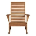 thumbnail image 3 of Linon Killick Slat Back Acacia Rocking Outdoor Lounge Chair, Natural, Wooden Collection, 3 of 6