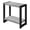 Gray, variant on Accent Table Side End Narrow Small 2 Tier Bedroom Metal Black