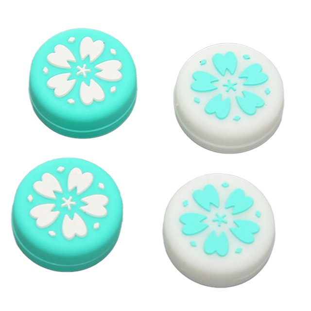 4PCS Soft Silicone Thumb Grip Caps for Switch Prevent Slip Replacement Joystick Caps, Anti Slip, Soft and Comfortable Touch, Compatible with Switch Lite, Thumb Grip Caps