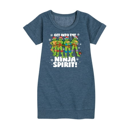 

Teenage Muntant Ninja Turtle - Get Into The Ninja Spirit - Toddler And Youth Girls Fleece Dress