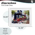 thumbnail image 4 of Stupell Industries Traditional Cafe Classic Red Chairs White Framed Print Under Glass, 16 x 13, by Franklyn Gregory, 4 of 8