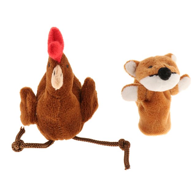 Muñeca de Animal de Peluche Zorro Macarena Juguetes de marionetas de dedo