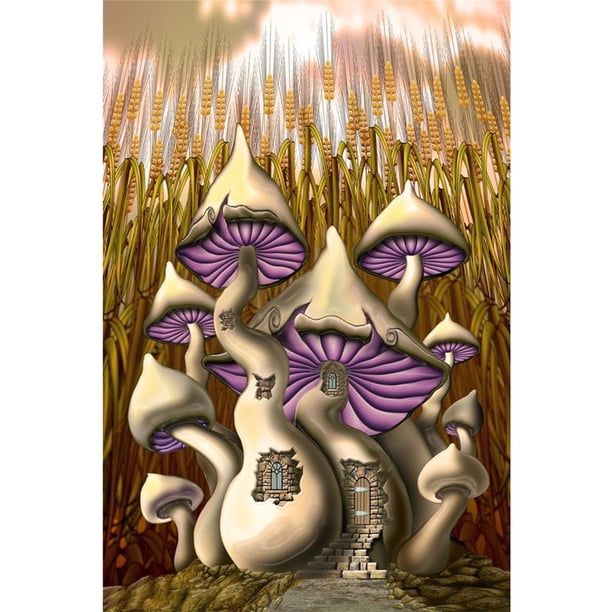 Cuadros Decorativos (DF4552) 5D Pintura Diamante DIY Taladro Completo Kit de Punto de Cruz Arte de Pared (Mushroom06) 20X30cm Ndcxsfigh Nuevos Originales