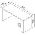 thumbnail image 5 of Scranton & Co 60" Traditional Engineered Wood Credenza Desk in Pure White, 5 of 5