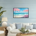 thumbnail image 2 of Stupell Industries Pink Paradise Beach Umbrellas Black Framed Giclee Art, design by LSR Design Studio, 20 x 30, 2 of 8