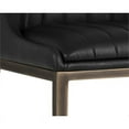 thumbnail image 6 of Sunpan Halden 20" Modern Faux Leather and Steel Dining Chair in Vintage Black, 6 of 8