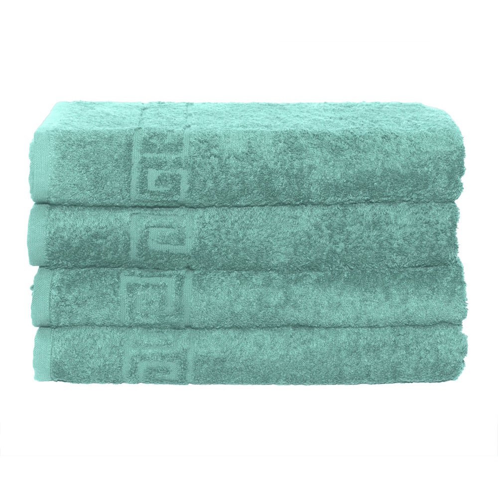 4 Piece 100 Cotton Hand/Bath Towel with Color Options Turquoise Hand