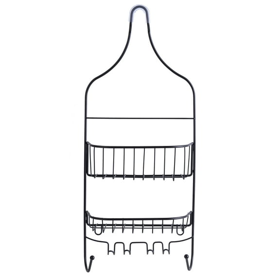 Bath Bliss Contour Shower Caddy, Iron, Matte Black