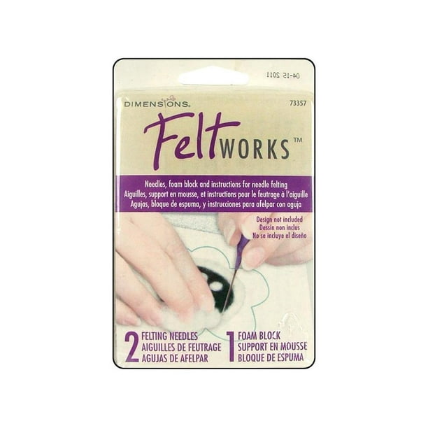 Dimensions Feltworks Felting Needles and Foam Block Set