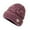 Khaki, variant on Womens Exquisite Flower Thickened Woolen Hat Winter Warm Knitted Beanie Beautiful Autumn Winter Headwear for Ladies