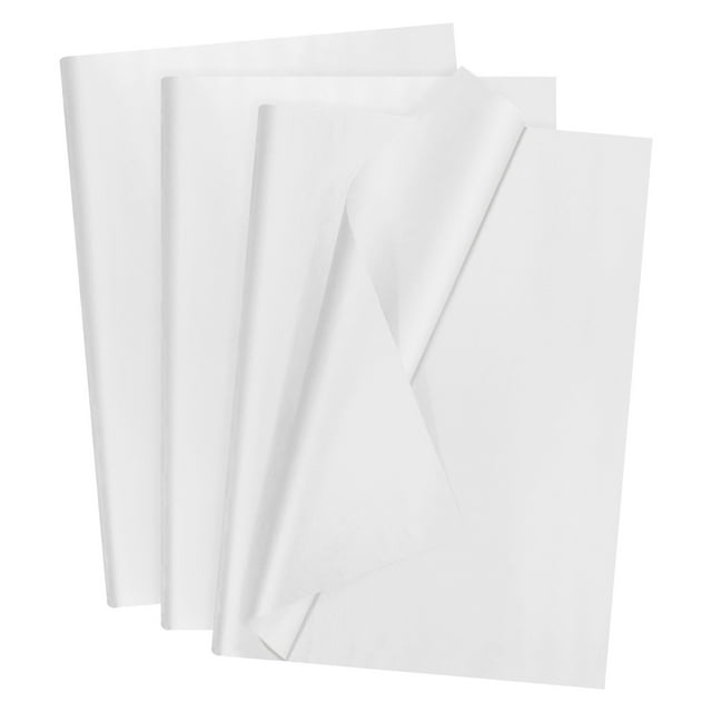Unique Bargains Tissue Gift Wrapping Paper White 19.69x27.56 Inch Waterproof 40 Pack
