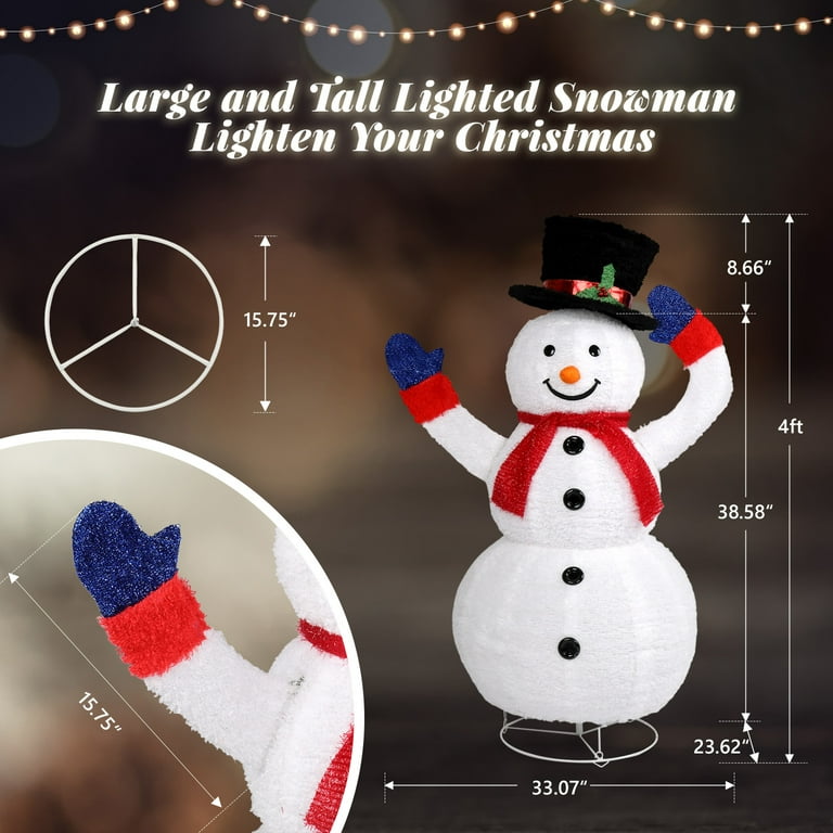Amazon.com: Gemmy 6' Animated Airblown-Shivering Snowman w