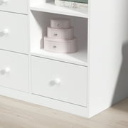 OXYLIFE Baby Changing Table Dresser Nursery Chest with Storage-Infant & Toddler, 5 Drawers, White