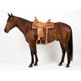 thumbnail image 5 of Horse Western Saddle Tack Floral Hand Tooled Leather Covered Stirrups 51173TN, 5 of 5