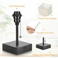 thumbnail image 5 of 【DEAL】Bedside Table Lamp,Pull Chain Table Lamp with 2 USB Charging Ports,2700K LED Bulb with Fabric Lampshade, Nightstand Lamps for Bedroom Living Room Study Dorm Home Office (LED Bulb Included),Beige, 5 of 7