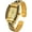Gold, variant on Collections Japanese Quartz Women's 25mm Case Elegant Cuff Detailed Bangle Watch (can only fit 6" to 7" Wrist)