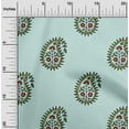 thumbnail image 2 of oneOone Cotton Jersey Mint Green Fabric Block Craft Projects Decor Fabric Printed By The Yard 58 Inch Wide-R0, 2 of 5