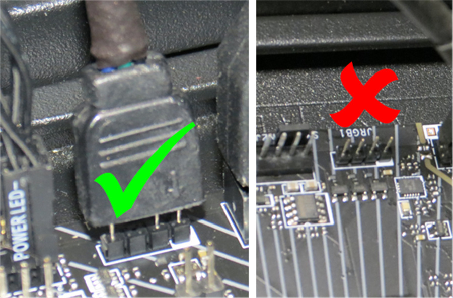 3Pin 5V Addressable RGB Connectors Gigabyte Motherboards For Corsair