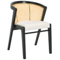 thumbnail image 5 of SAFAVIEH Edan Mid-Century Polyester Solid Dining Bistro Chair, Black/White, 5 of 13