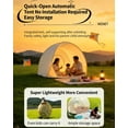 thumbnail image 4 of Ultraviolet Protection Pop-up Beach Tent, UPF 50+ Instant Easy Setup Sun Shelter Portable Lightweight Beach Canopy with Carry Bag Waterproof Windproof for Beach Camping Picnic Backyard(xxw), 4 of 7