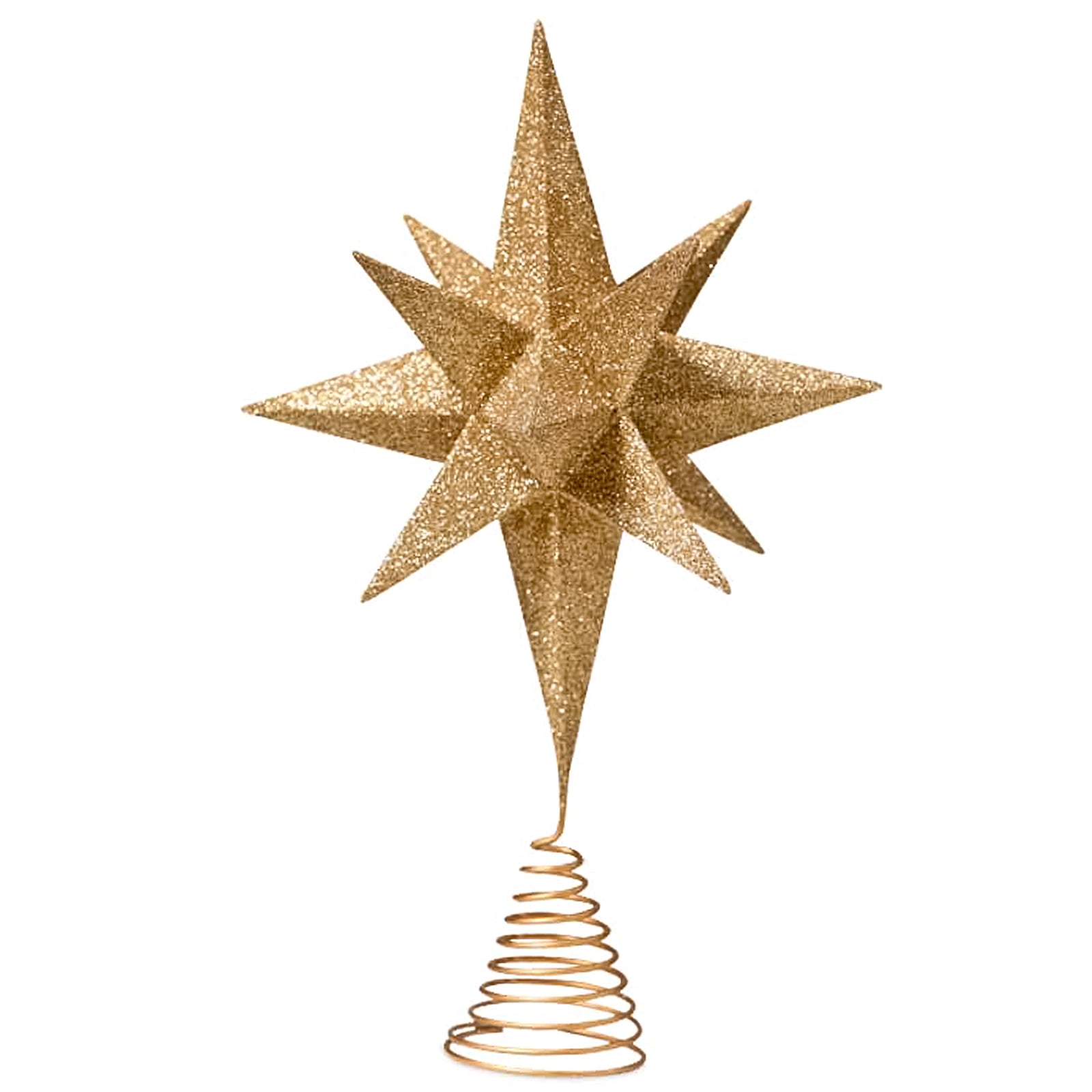 Bethany Lowe Designs Gold Moravian Star Tree Topper