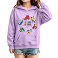 thumbnail image 5 of Coerni Girls Hoodie Cartoon Construction Truck Graphic Sweatshirt Funny Print Kids Trendy Hooded Pullover Spring Fall Casual Wear, 5 of 6