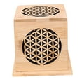 thumbnail image 3 of Caja quemadora de incienso de bambú, colección de adornos, soporte para incienso para meditación y spa Estilo A, 3 of 9