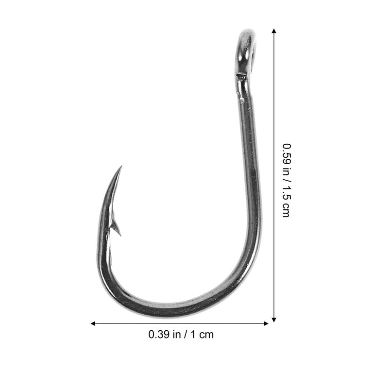 400 Pcs Barbed Hook Fish Hooks Fishing Saltwater Ordinary Freshwater  High-Carbon Steel
