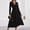Black, variant on Blmnix A Line Dresses Women Dresses Fit & Flare Elegant Work Dress Dresses Red Long Sleeve Cocktail-Length V-Neck Women Dresses Summer L