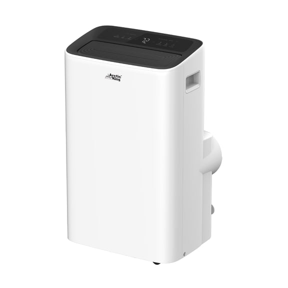 Restored 8,000 BTU Portable AC Cools 350 sq. ft. with Dehumidifier and Remote Control in White
