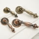 thumbnail image 5 of Set of 4 Antique Furniture Knobs Vintage Zinc Alloy Cabinet Drawer Door Handles with Screws Diameter 28mm Red Bronze, 5 of 5