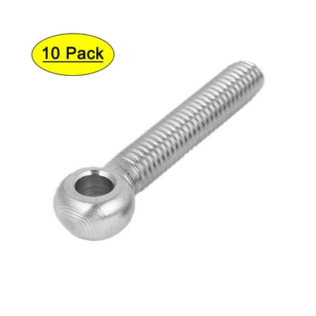 

8mm x 30mm 304 Stainless Steel Machine Shoulder Lifting Eye Bolt 10PCS