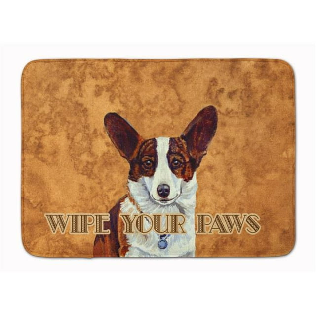 Carolines Treasures LH9451RUG Cardigan Corgi Wipe your Paws Machine Washable Memory Foam Mat
