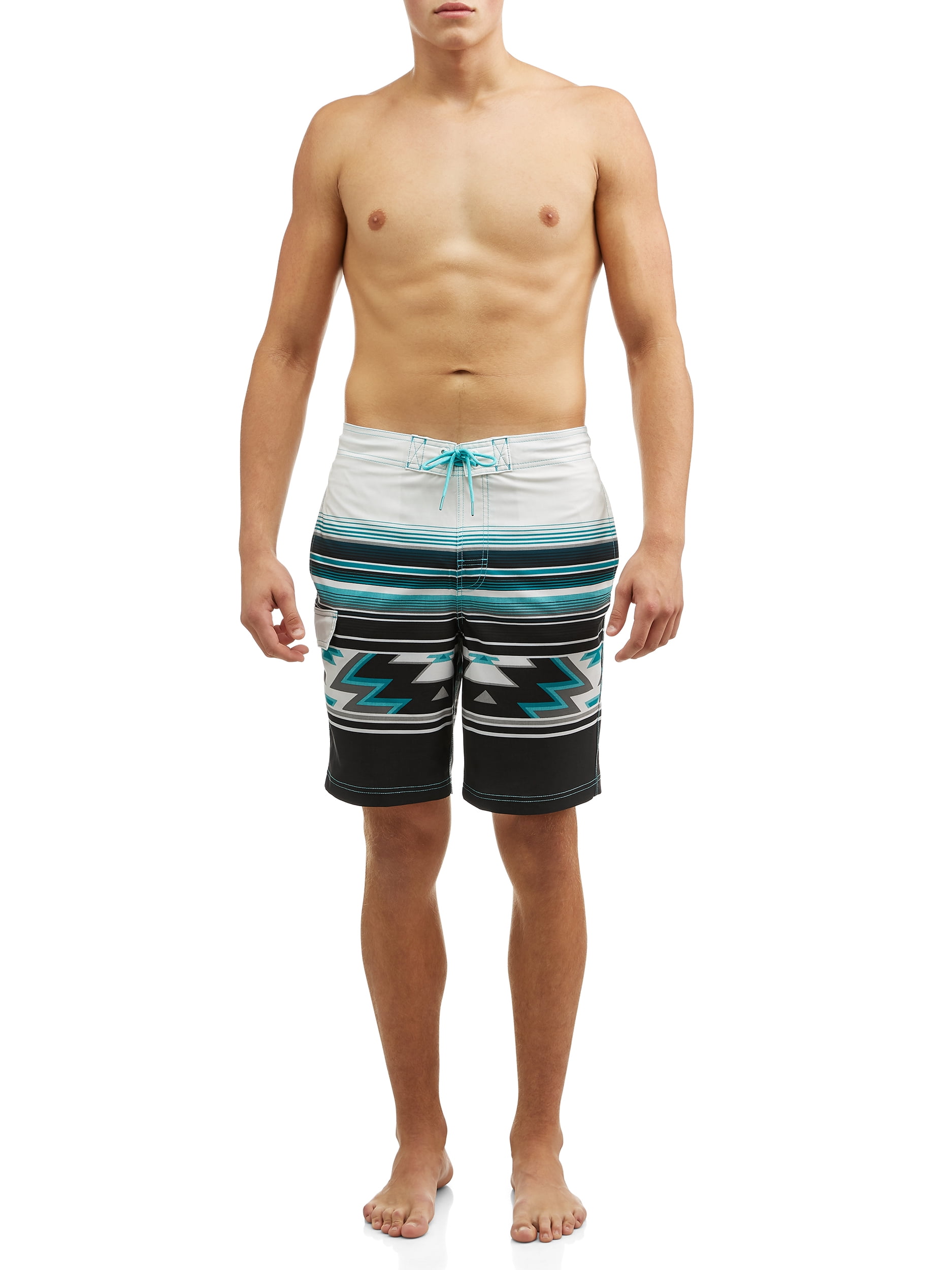 New Men Boardshorts Cotton Loose Swiming Boxer Trunks Male Beach Pants Swimwear