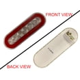thumbnail image 2 of 6" Oval GloLight LED Stop/Turn/Tail Light, 22 Super Diode, PL3, Clear, Red LEDs, 2 of 2