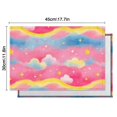 thumbnail image 5 of Colorful Cloud Star Pattern Summer Placemats Table Placemats Set Of 6-Linen Kitchen Washable Placemats Table Mats 11.8"x17.7" Non-Slip Heat Resistant, 5 of 5