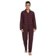 thumbnail image 1 of MintLimit Mens Pajama Set Cotton Long Sleeve Sleepwear Button Down Pajamas Sets Lounge Red XXL, 1 of 4