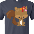 thumbnail image 4 of Inktastic Cute Squirrel, Squirrel With Flowers, Fluffy Tail T-Shirt, 4 of 5