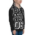thumbnail image 3 of Fotbe Not All Who Wander Are Lost 2 Pattern Youth Pullover Hooded Sweatshirt, Boys Hoodie, Kangaroo Pocket Hoodie for Kids Girls -Small, 3 of 6