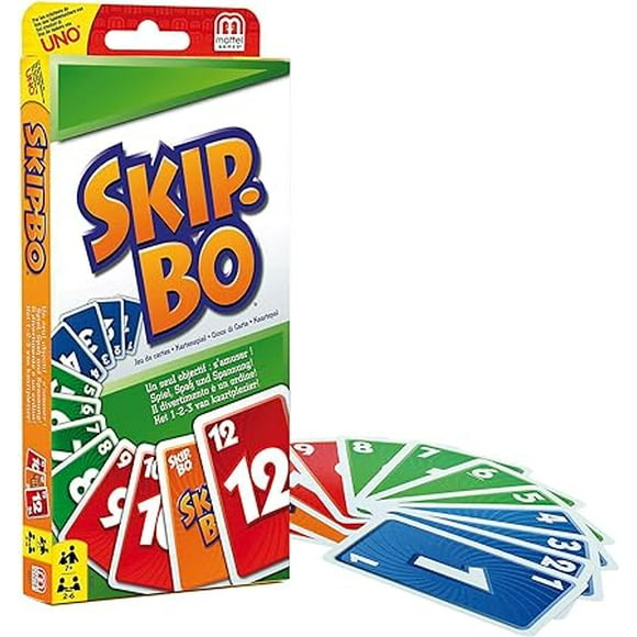 Hweilai Skip Bo, card and board games for the whole family, appetizer games, 2 to 6 players, toys for children, ages 7 and up