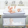 thumbnail image 4 of Spanspace 5-in-1 Co-Sleeper Bassinet with Mosquito Net and Wheels, Gray, 4 of 9