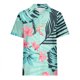 thumbnail image 4 of Camisas de Manga Corta para las Mujeres Cuello Redondo Hawaii Impresión Casual Blusa Plisada, Top Flujo, 4 of 5
