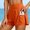 Orange, variant on Women's Running Shorts with Zipper Pocket 2 in 1 High Wasited Workout Athletic Gym Yoga Spandex Shorts for Women with Liner(Blue,XXL)