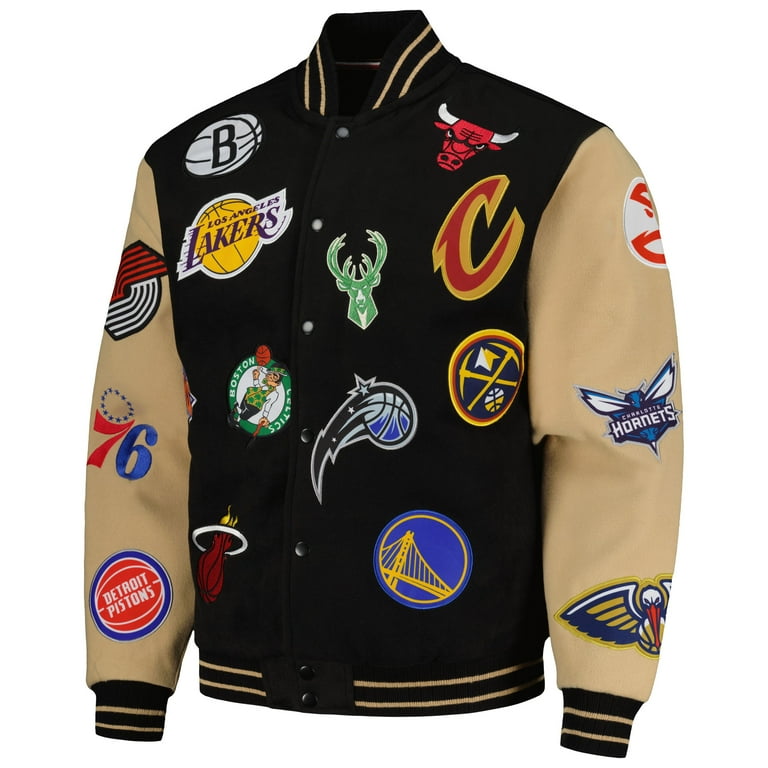 Flight Bomber Jacket Veste Nba Multi Logo Mitchell Ness Veste - Main Image