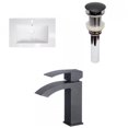 thumbnail image 1 of American Imaginations 24.25-in. W 1 Hole Ceramic Top Set In White Color - Drain Incl. AI-32550, 1 of 8