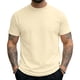 thumbnail image 3 of Ceisia Men's Slim Fit Short-Sleeve Mock Neck Basic T-Shirt Solid Color Spring Summer Shirt Gift, 3 of 5