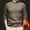 A Coffee, variant on Timoontee Men's Fleece Lined Sweater Solid Pullover Sweater Casual Knit Crewneck Long Sleeve Sweater Fall Winter Thickened Thermal Warm Sweater Beige XXXL