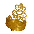 thumbnail image 2 of Sostenedor de vela de taza, adornos de lámpara de aceite de Buda, soporte de lámpara Ghee tallado hueco para decoración de escritorio, suministros Dios hindú Sunnimix Portalámparas Ghee, 2 of 5