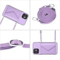 thumbnail image 2 of Allytech iPhone XS Max Case Wallet with Shoulder Strap, Luxury Back Cover for Girls Women PU Leather Shockproof Cards Holder Stand Magnetic Closure Phone Case for Apple iPhone XS Max, Purple, 2 of 9