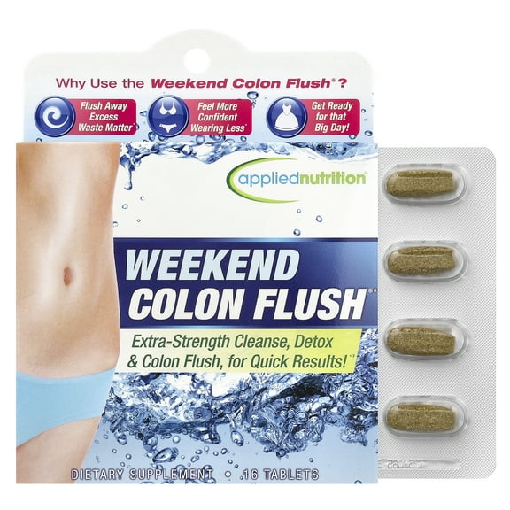 Applied Nutrition Weekend 3 Day Colon Flush Tablets, 16 Ct